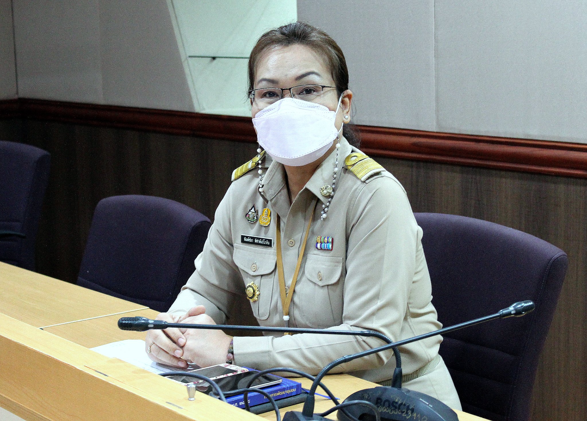 นางสาวนิภา ทองก้อน ผู้อำนวยการสำนักเสริมสร้างความเข้มแข็งชุมชน มอบหมายให้นางศิริพร ฤทธิสนธิ์ ผู้อำนวยการกลุ่มงานการพัฒนาเศรษฐกิจฐานรากและประชารัฐ เป็นประธาน