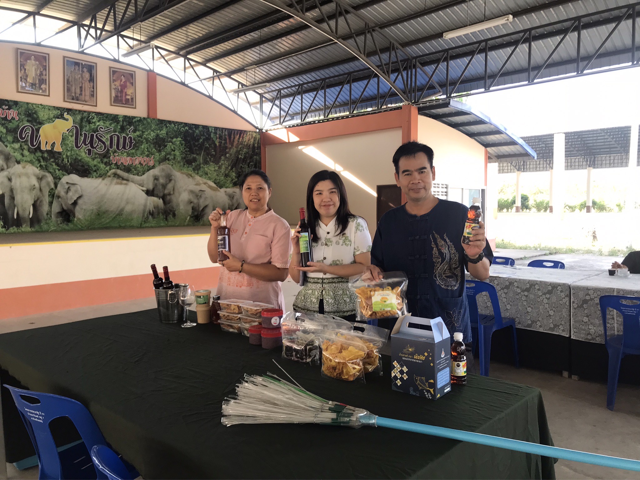 โครงการพัชรสุธาคชานุรักษ์ กิจกรรมสนับสนุนการพัฒนาหมู่บ้านคนรักษ์ช้าง จังหวัดระยอง
