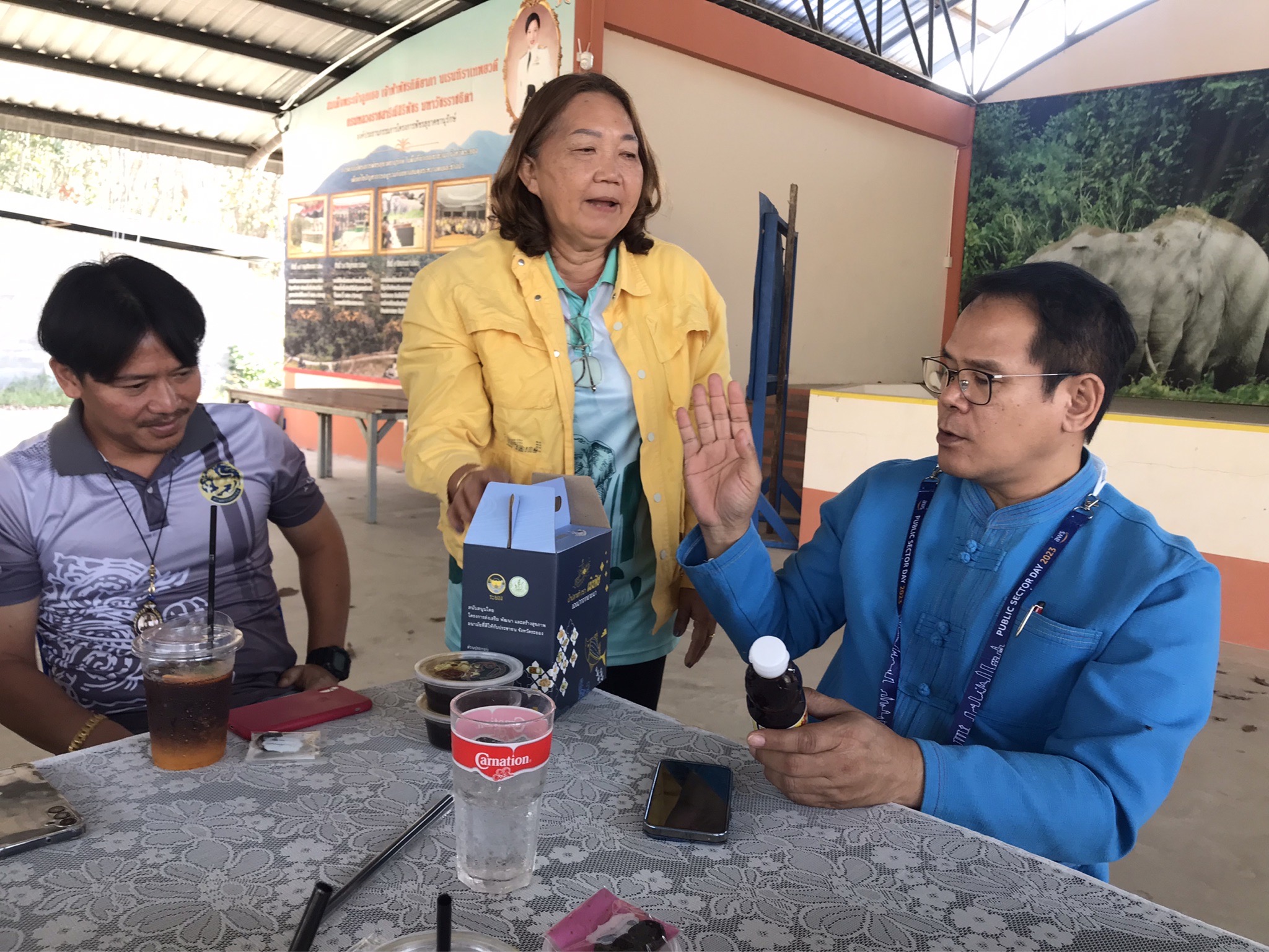 โครงการพัชรสุธาคชานุรักษ์ กิจกรรมสนับสนุนการพัฒนาหมู่บ้านคนรักษ์ช้าง จังหวัดระยอง