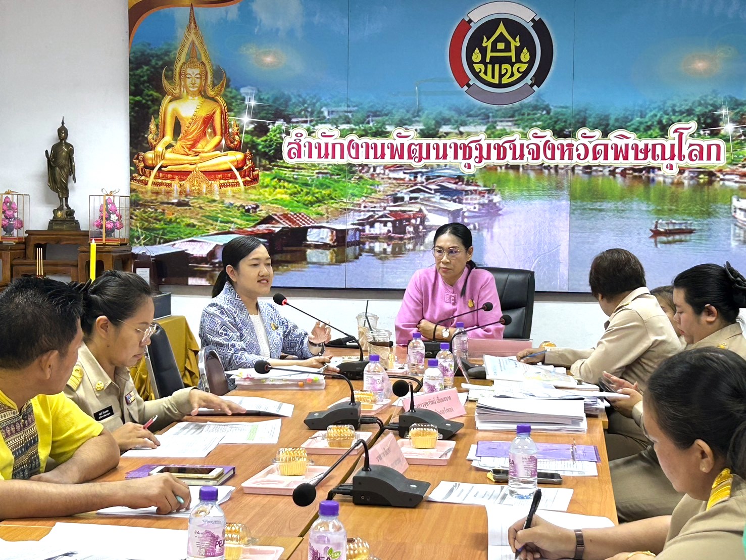 สำนักเสริมสร้างความเข้มแข็งชุมชนลงพื้นที่ติดตามสนับสนุนการดำเนินงานศูนย์เรียนรู้การพัฒนาคุณภาพชีวิตตามหลักทฤษฎีใหม่ ประยุกต์สู่ “โคก หนอง นา” จังหวัดพิษณุโลก