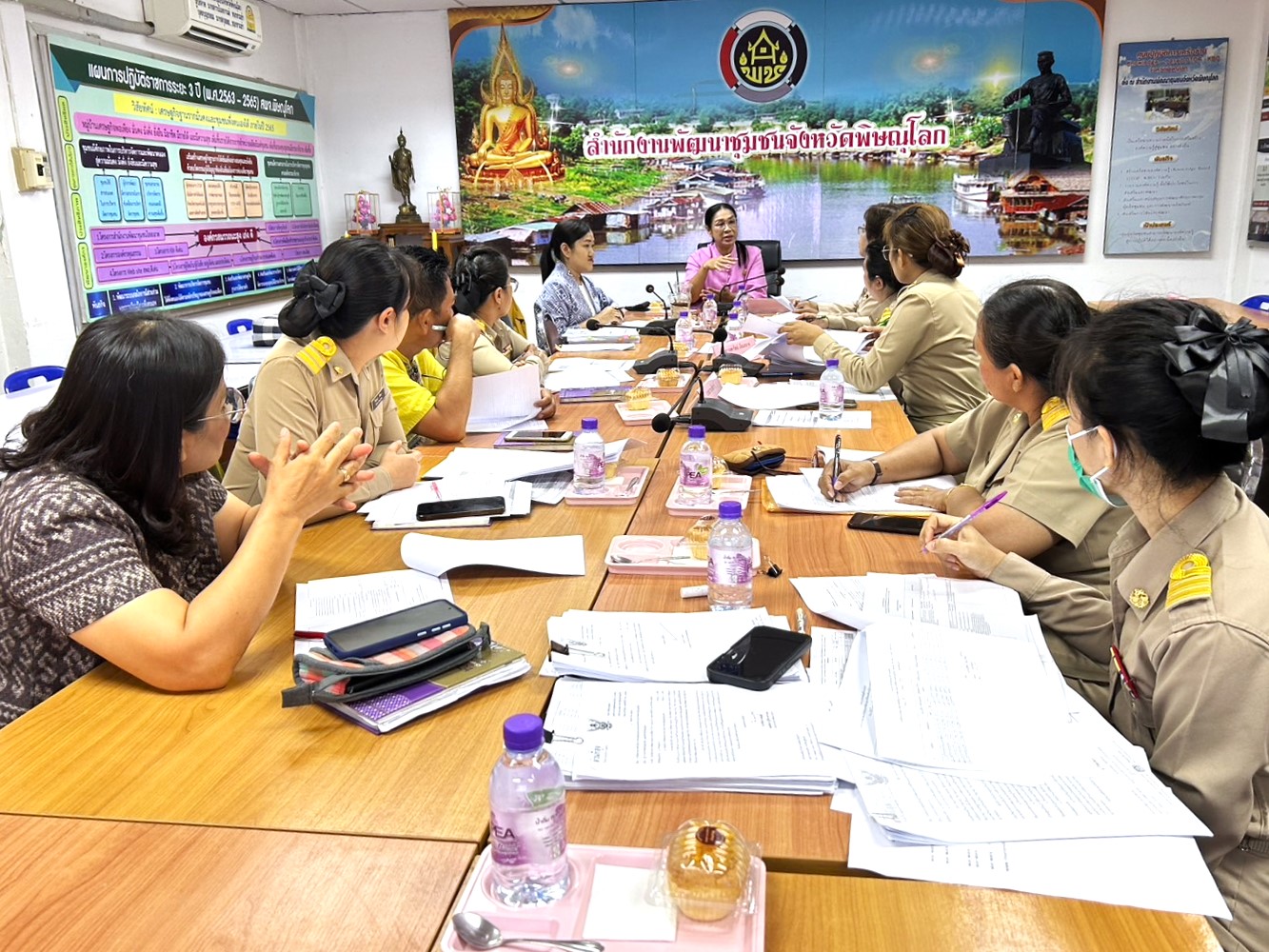 สำนักเสริมสร้างความเข้มแข็งชุมชนลงพื้นที่ติดตามสนับสนุนการดำเนินงานศูนย์เรียนรู้การพัฒนาคุณภาพชีวิตตามหลักทฤษฎีใหม่ ประยุกต์สู่ “โคก หนอง นา” จังหวัดพิษณุโลก