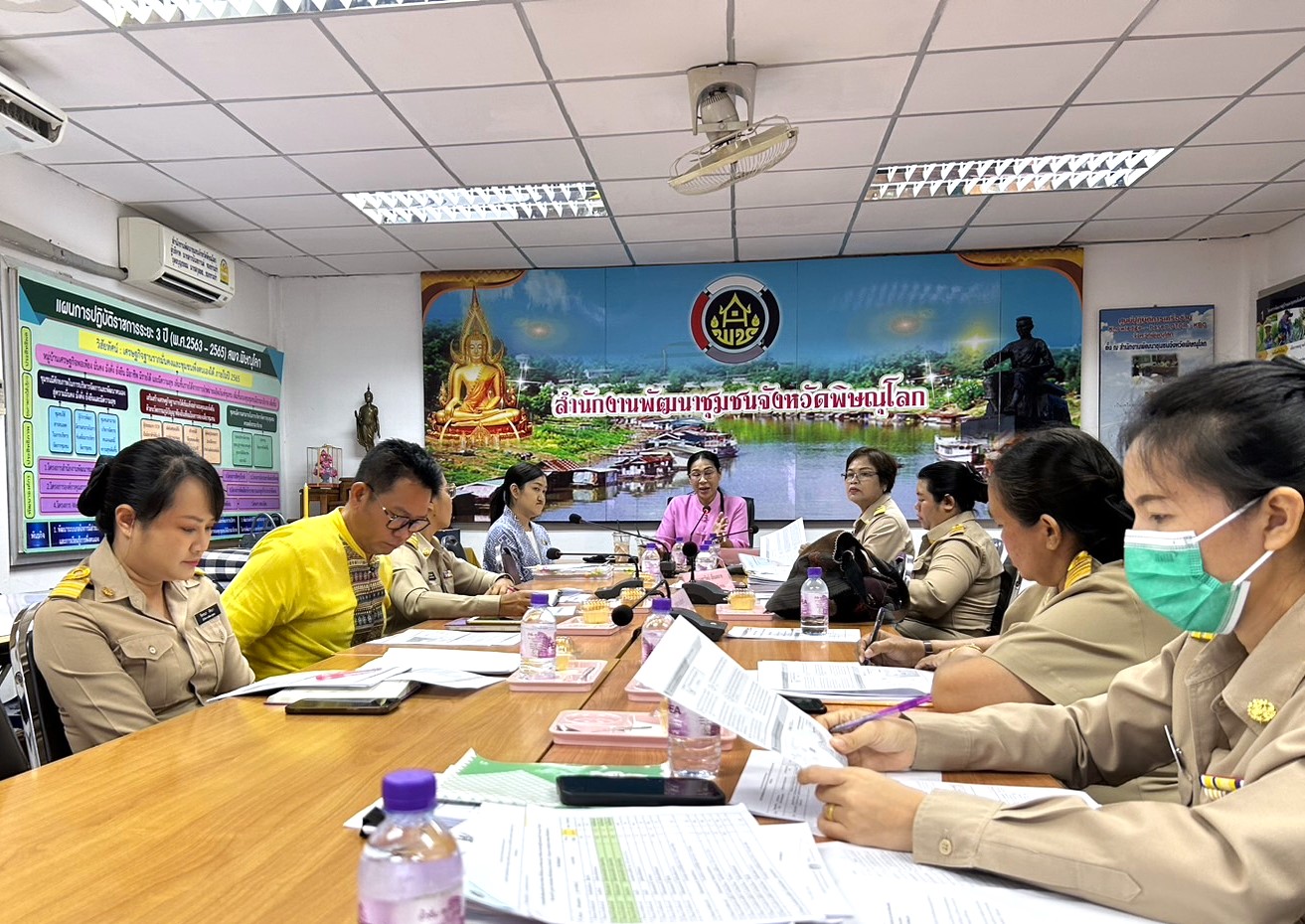 สำนักเสริมสร้างความเข้มแข็งชุมชนลงพื้นที่ติดตามสนับสนุนการดำเนินงานศูนย์เรียนรู้การพัฒนาคุณภาพชีวิตตามหลักทฤษฎีใหม่ ประยุกต์สู่ “โคก หนอง นา” จังหวัดพิษณุโลก