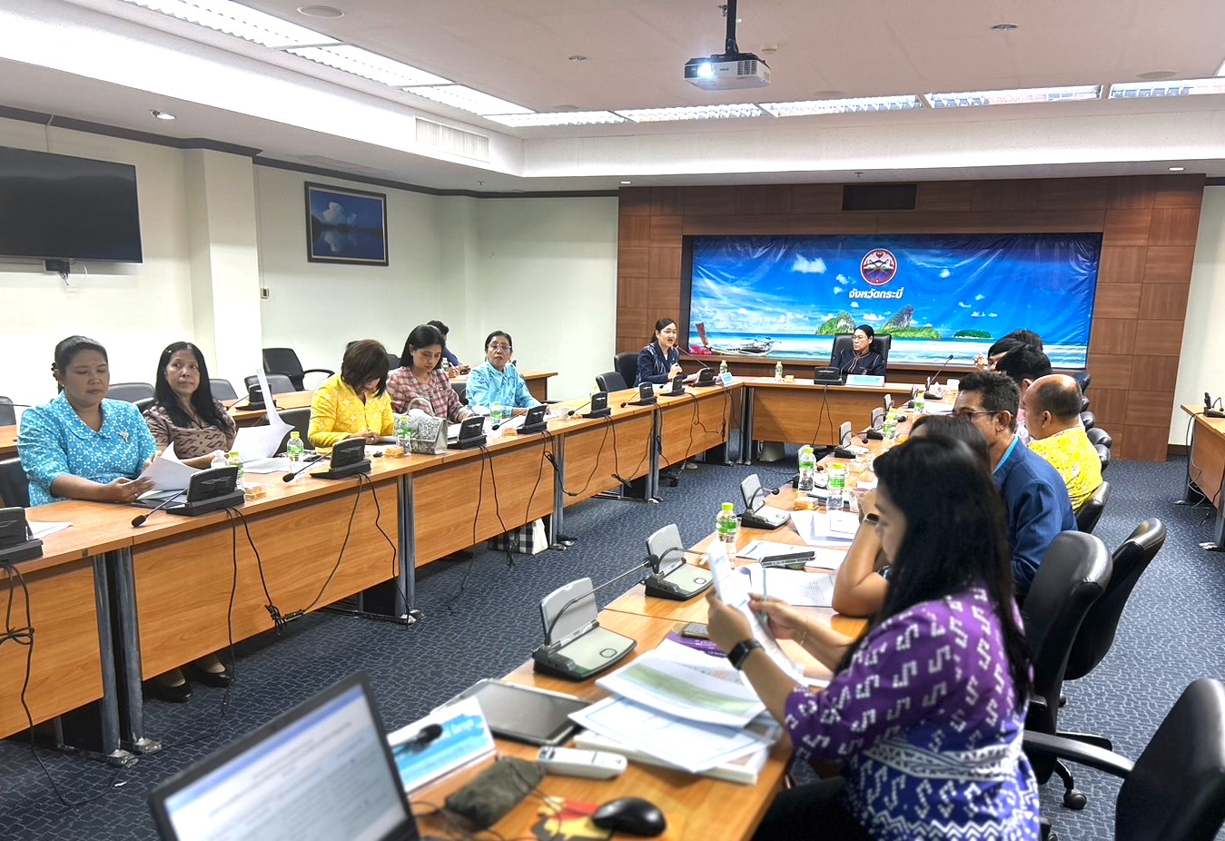 สสช.ลงพื้นที่ติดตามสนับสนุนการดำเนินงานศูนย์เรียนรู้การพัฒนาคุณภาพชีวิตตามหลักทฤษฎีใหม่ ประยุกต์สู่ “โคก หนอง นา” จังหวัดกระบี่