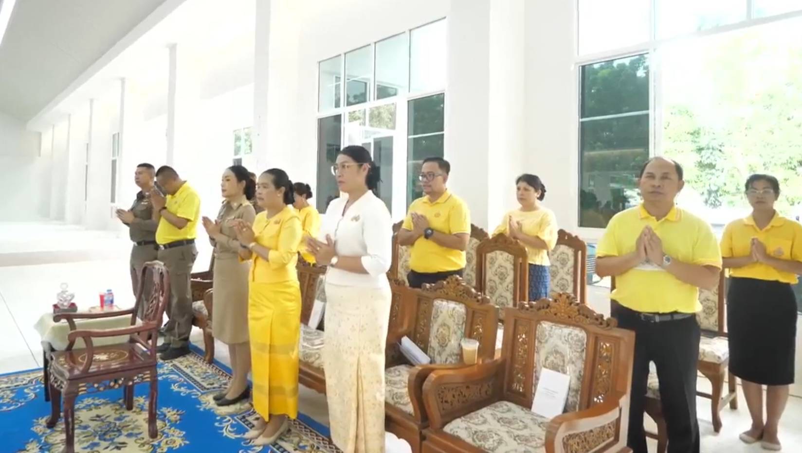 พช. ร่วมพิธีเจริญพระพุทธมนต์ เจริญจิตตภาวนา ถวายพระพรชัยมงคล แด่พระบาทสมเด็จพระเจ้าอยู่หัว