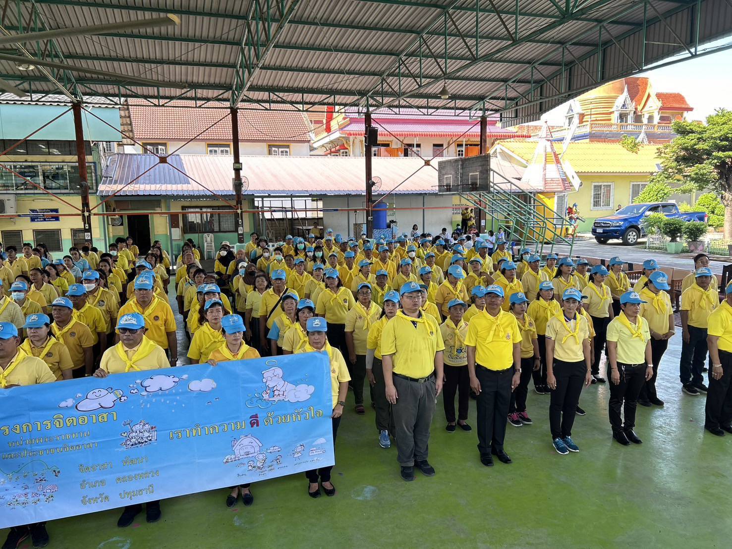 พช.ร่วมกิจกรรม “รวมพลังสร้างสัปปายะสู่วัดด้วยวิถี 5 ส” (Big Cleaning Day)