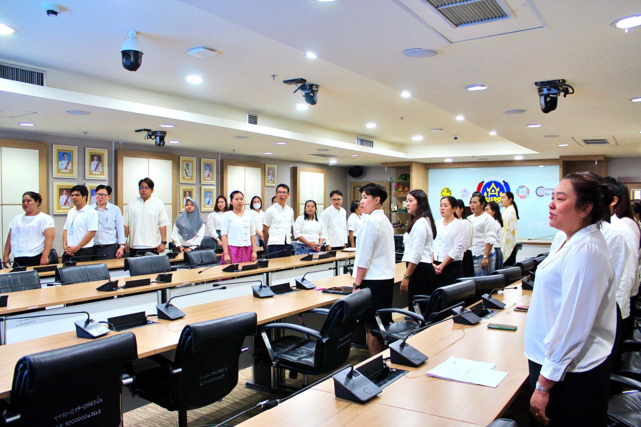 การประกาศเจตนารมณ์ในการต่อต้านทุจริต ประจำปีงบประมาณ พ.ศ. 2568  สำนักเสริมสร้างความเข้มแข็งชุมชน