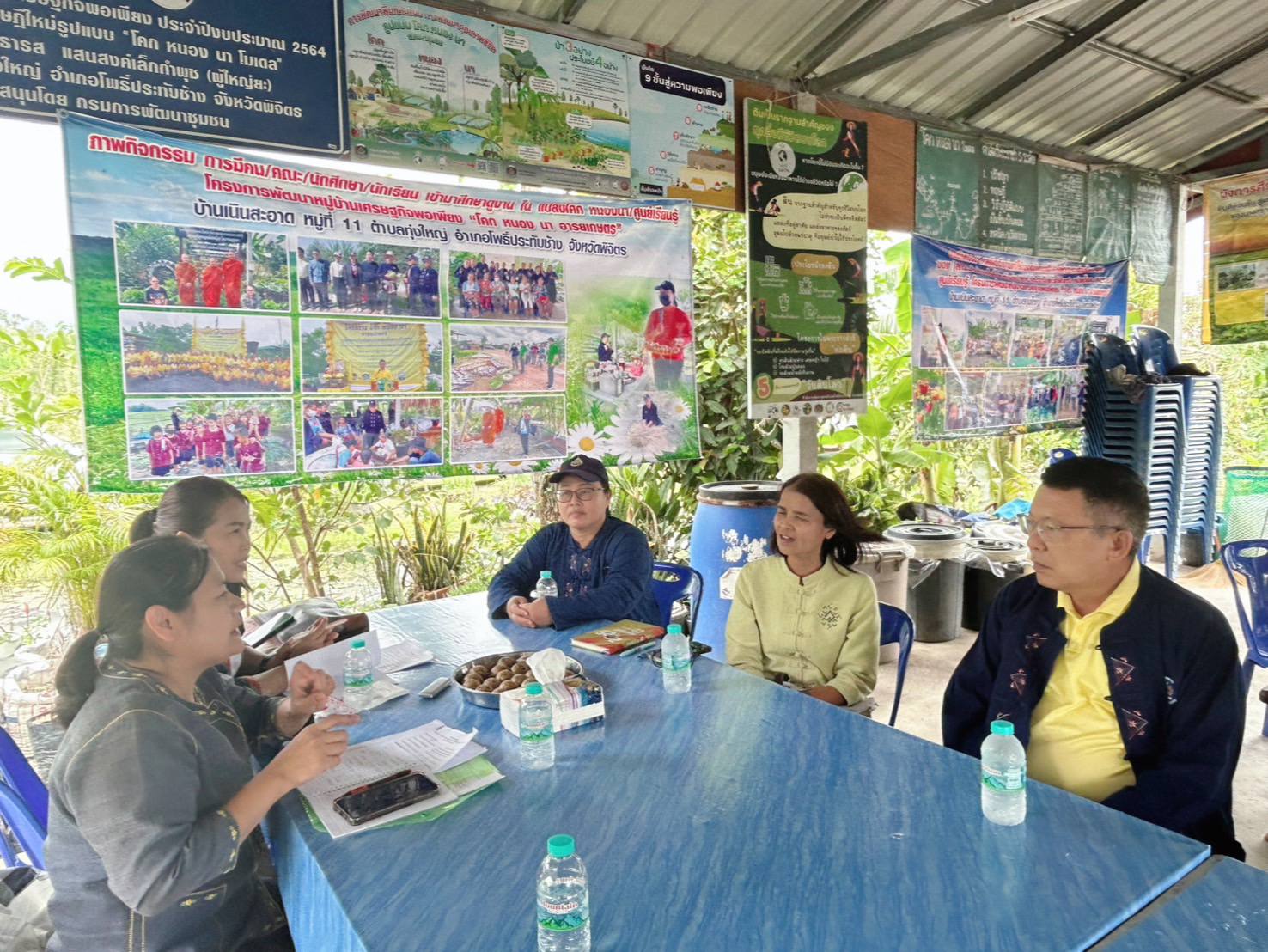 📢⭐ สำนักเสริมสร้างความเข้มแข็งชุมชน ลงพื้นที่สนับสนุนการพัฒนาศูนย์เรียนรู้การพัฒนาคุณภาพชีวิตตามหลักทฤษฎีใหม่ ประยุกต์สู่ “โคก หนอง นา”
