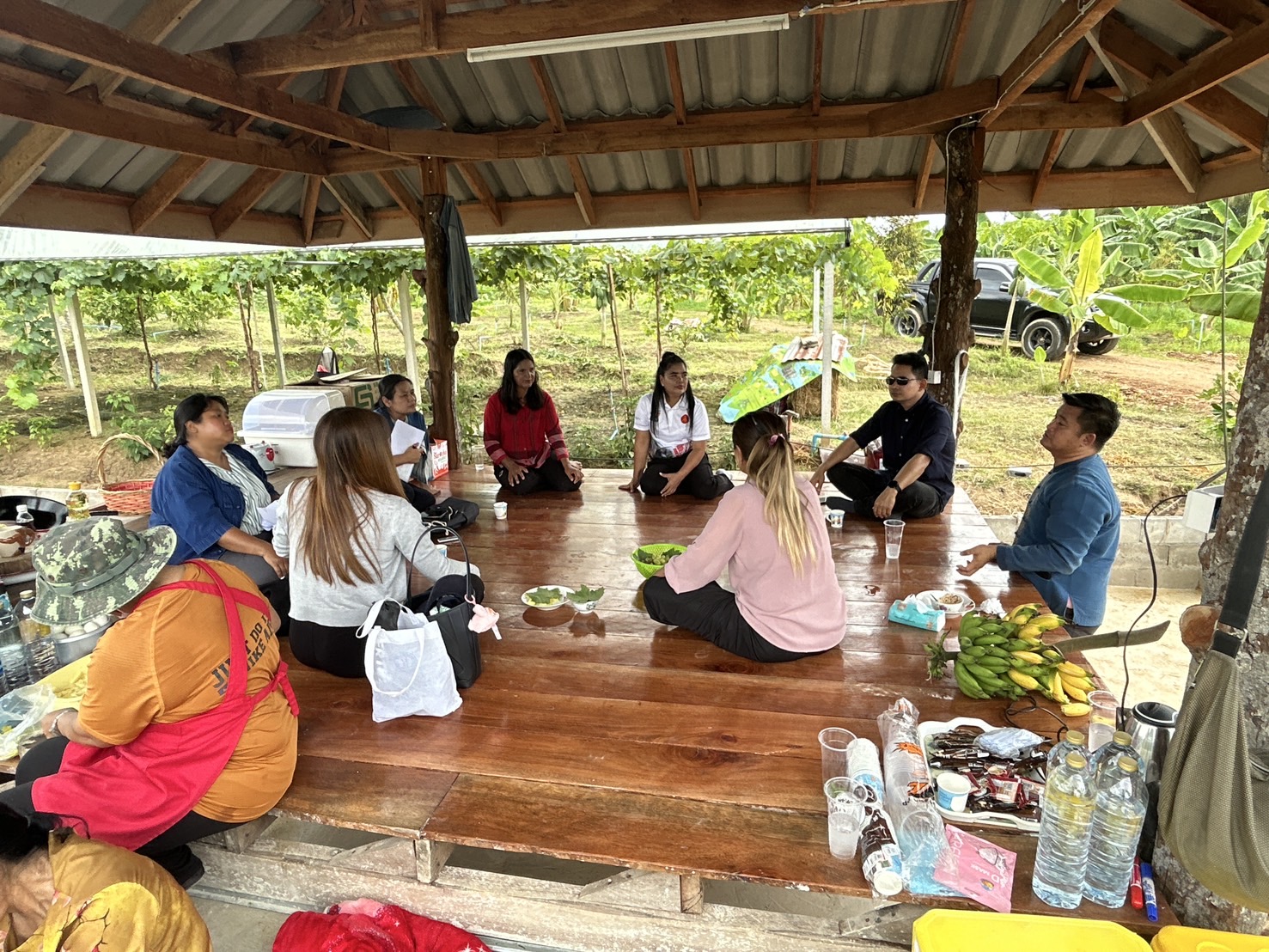 สำนักเสริมสร้างความเข้มแข็งชุมชน ลงพื้นที่สนับสนุนการพัฒนาศูนย์เรียนรู้การพัฒนาคุณภาพชีวิตตามหลักทฤษฎีใหม่ ประยุกต์สู่ “โคก หนอง นา”