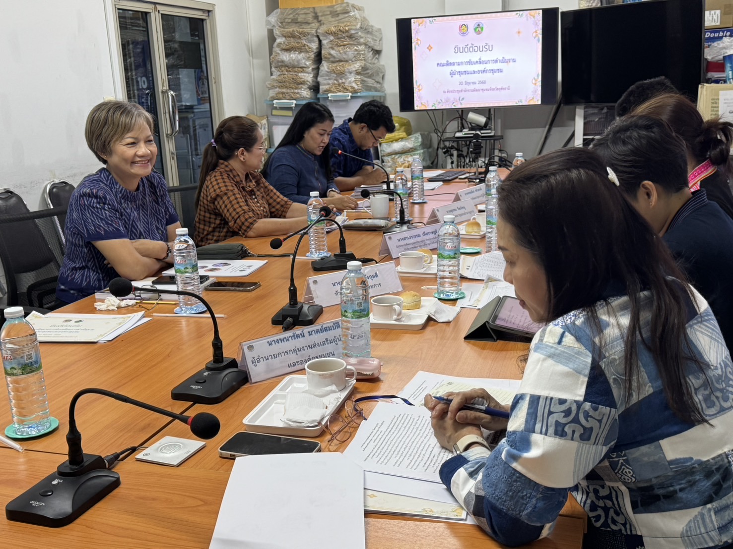 สำนักเสริมสร้าวงความเข้มแข็งชุมชน ลงพื้นที่สนับสนุนและติดตามการขับเคลื่อนการดำเนินงานผู้นำชุมชนและองค์กรชุมชน
